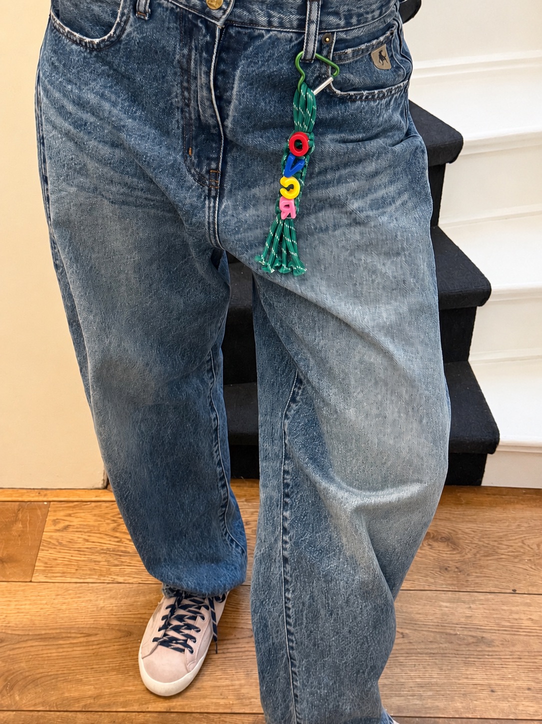 Personalised Word Jeans/Bag Charm